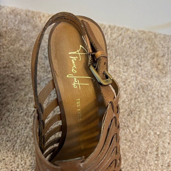 FRANCO Sarto The Artist Collection Women’s Brown Leather Heels Size 7 - Picture 8 of 9